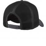 Graphite and black trucker snapback hat