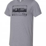 Mix Tape Tee Shirt Grey side view