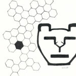 Lion cub and sacred hexagon